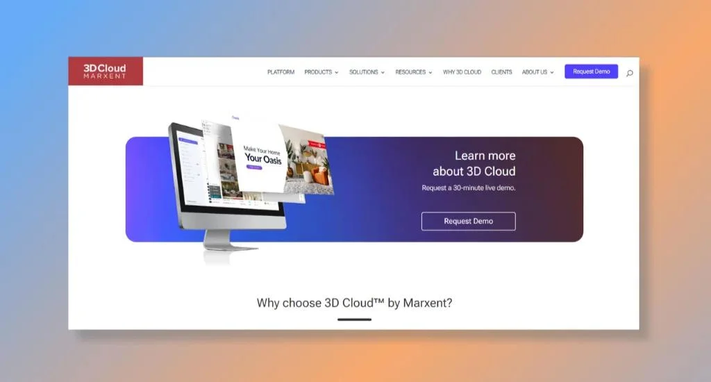 3d cloud marxent home page
