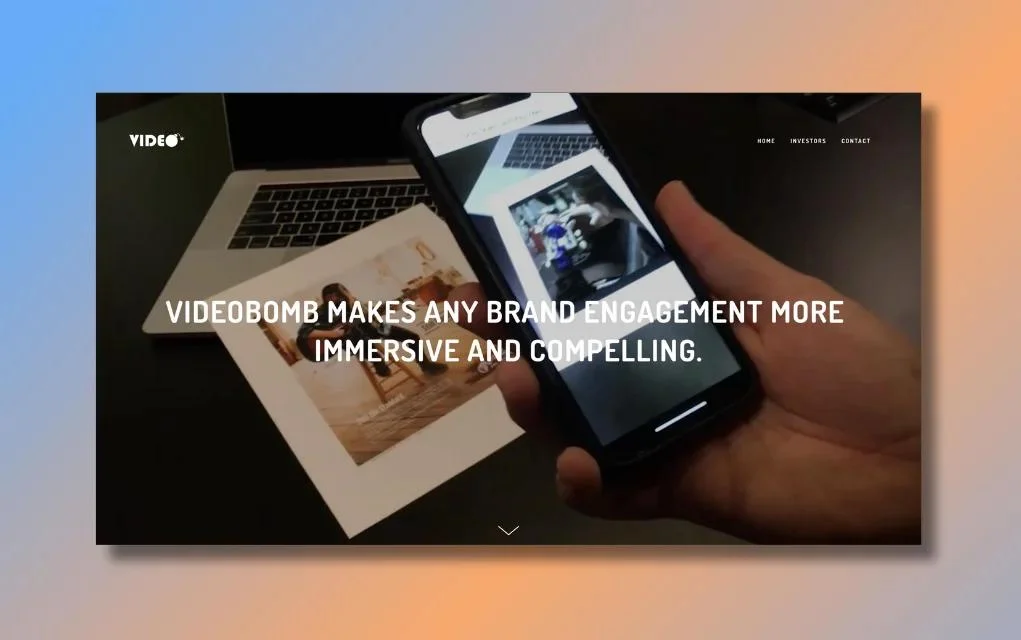 videobomb home page -- best augmented reality technology solution company