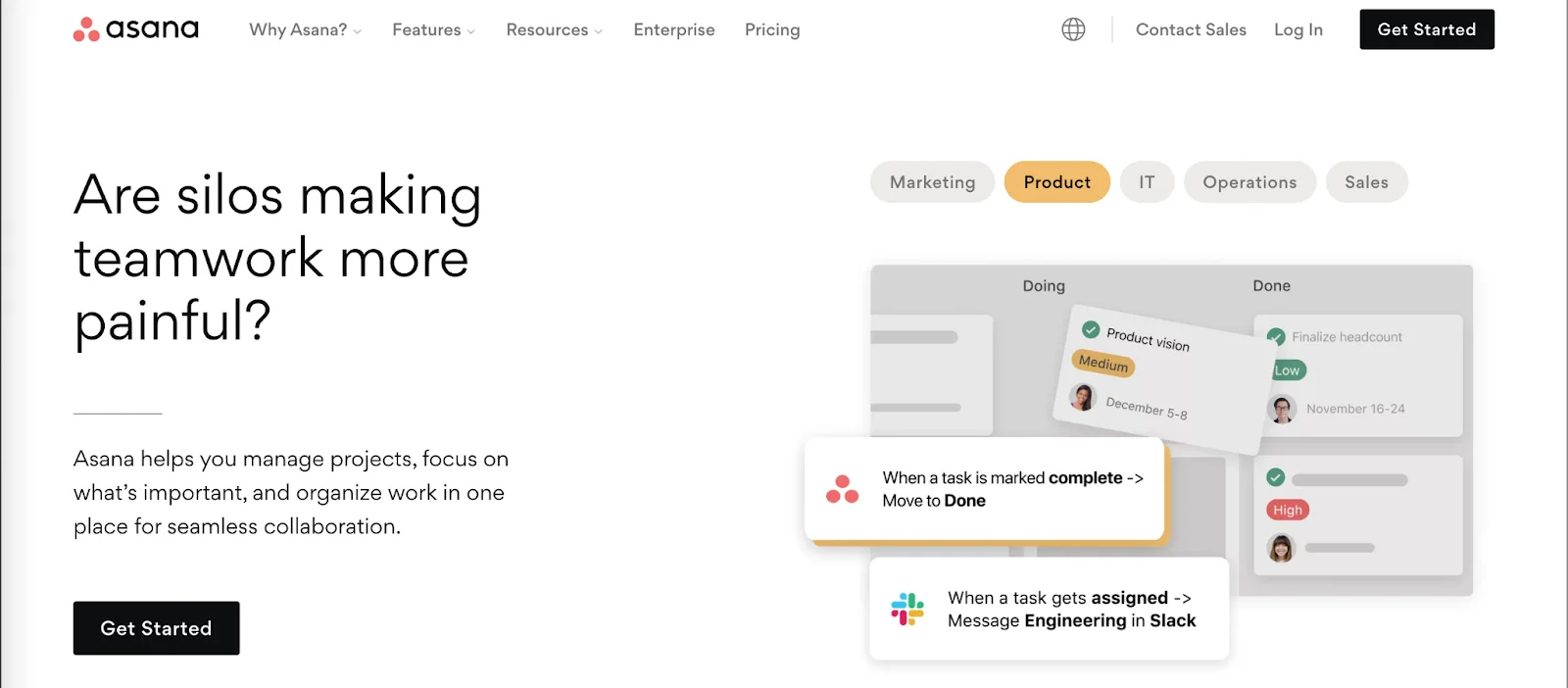 Asana project management tool