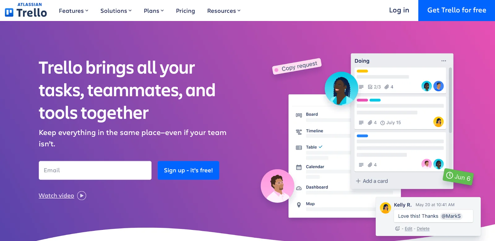 Trello project management tool for startups