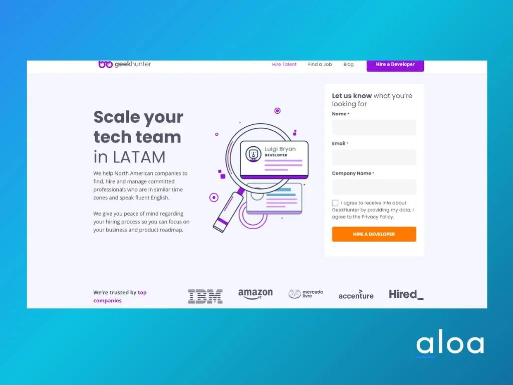 GeekHunter tech talent partner to hire developers in Ukraine