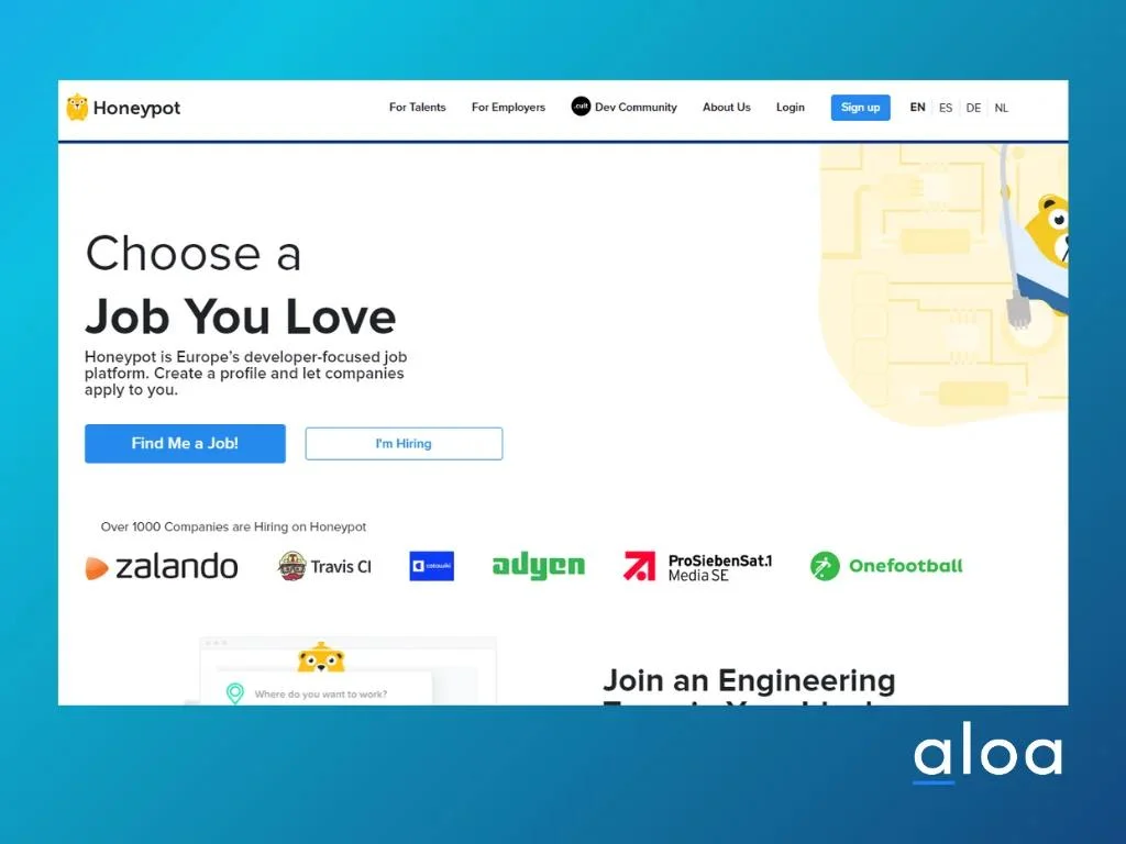Honeypot Europe's developer focused platform