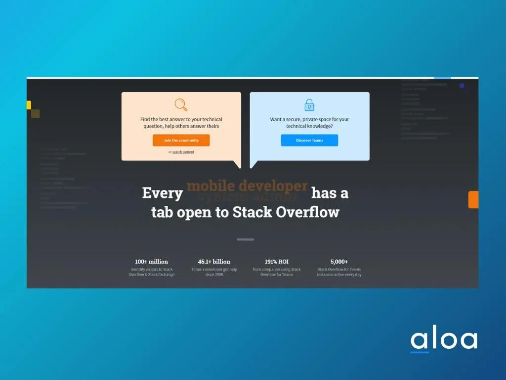 Stack Overflow community driven platform