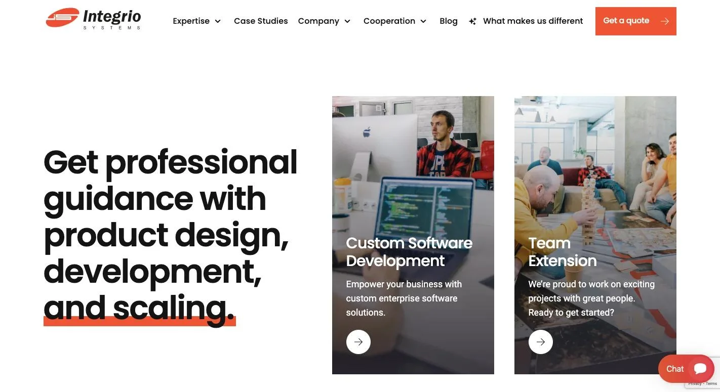 Integrio_homepage