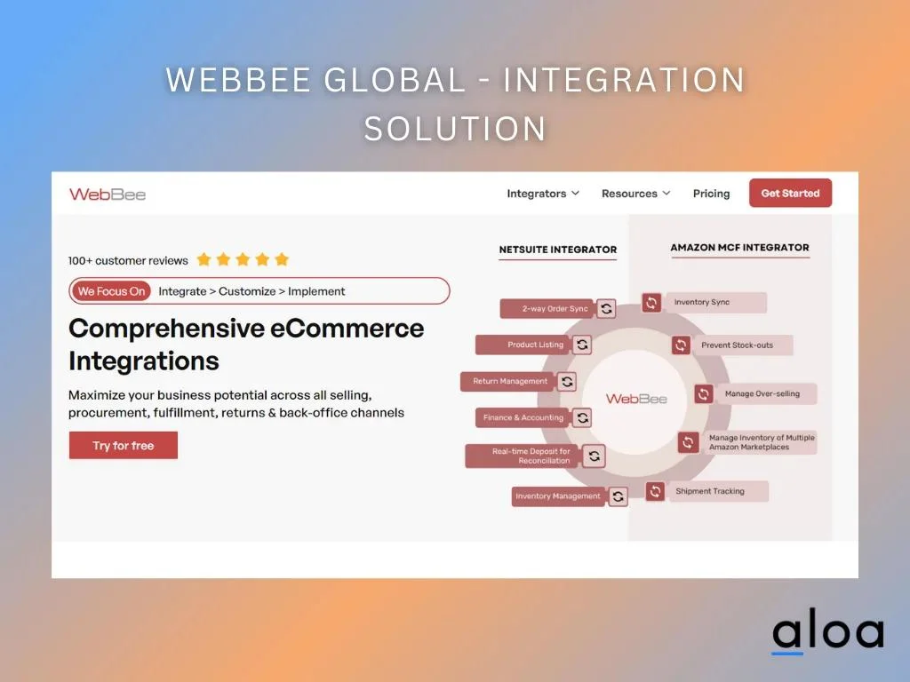 WebBee Global homepage