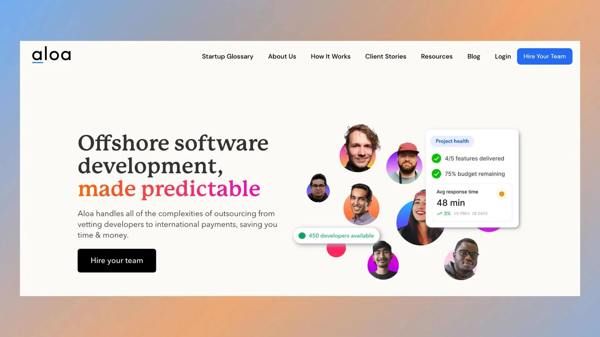 aloa homepage