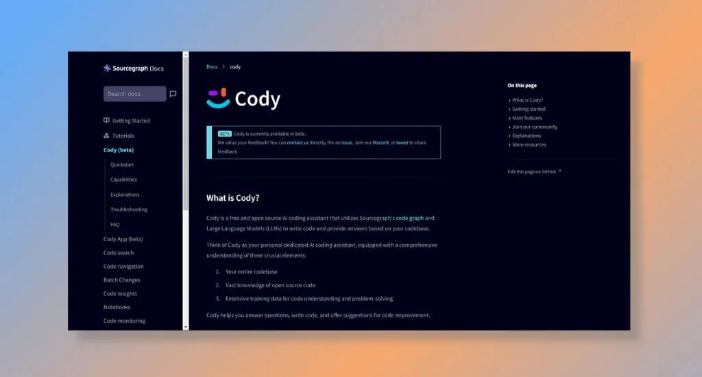 Cody by Source Graph