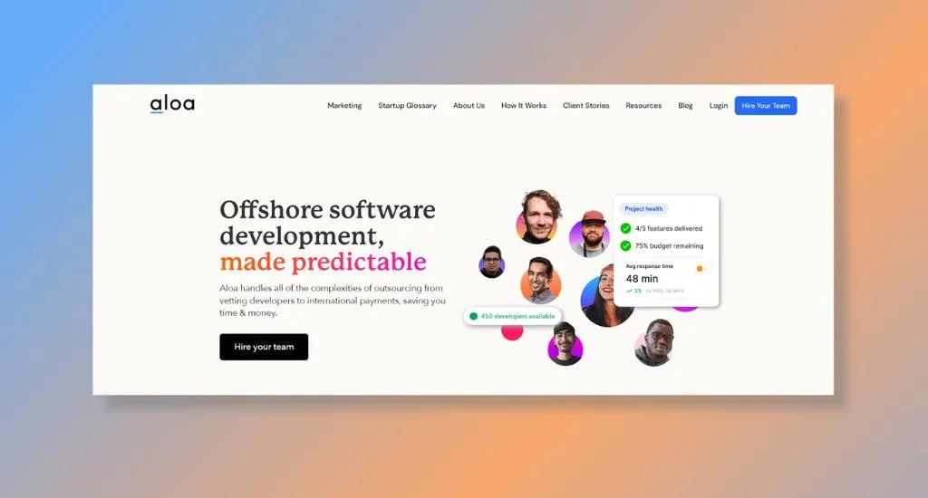 aloa homepage