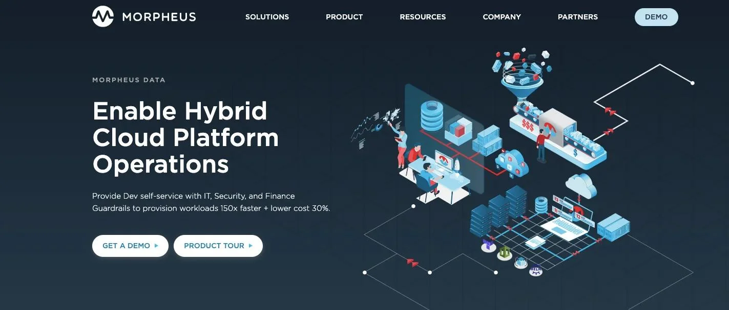 Morpheus Data_homepage