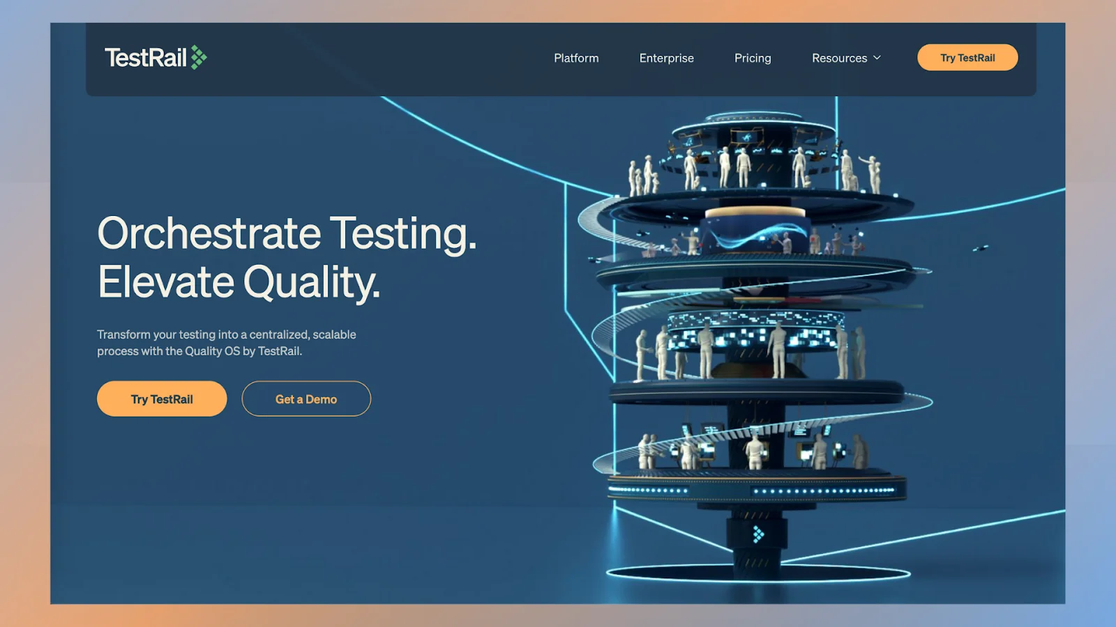 Home Page for TestRail