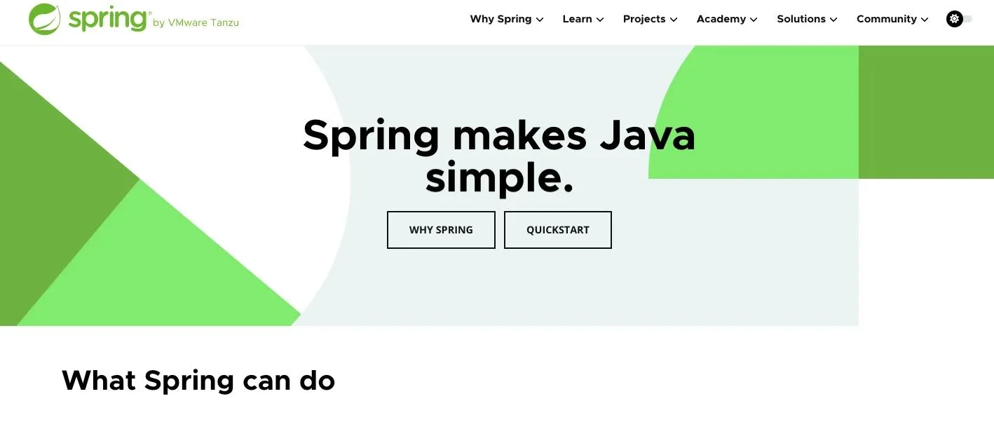 Spring_home page