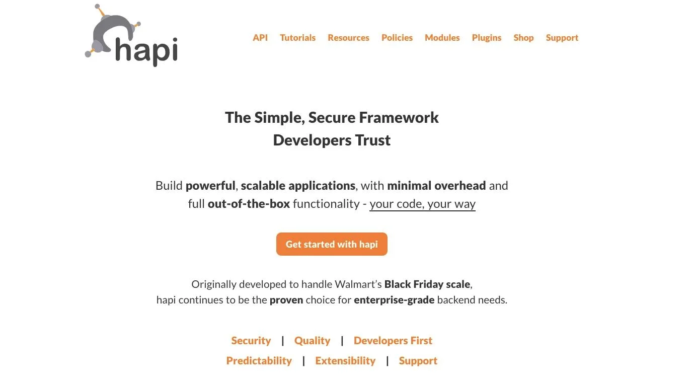 Hapi_home page