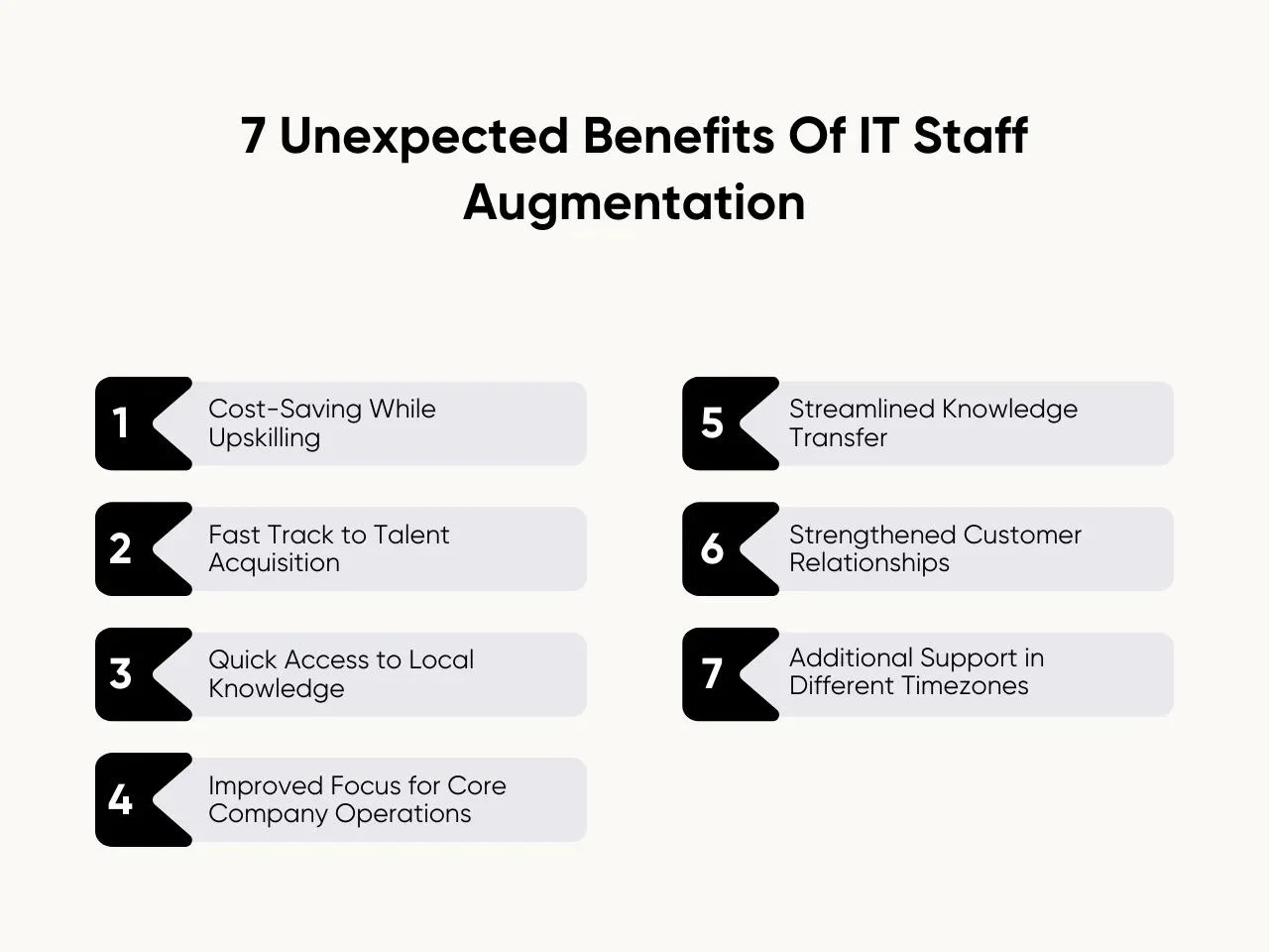 7 Unexpected Benefits Of IT Staff Augmentation