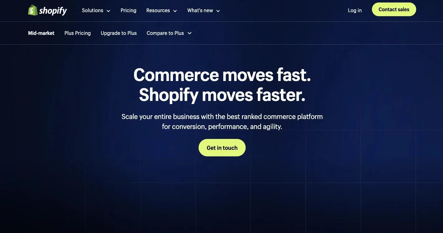 Shopify Plus_homepage
