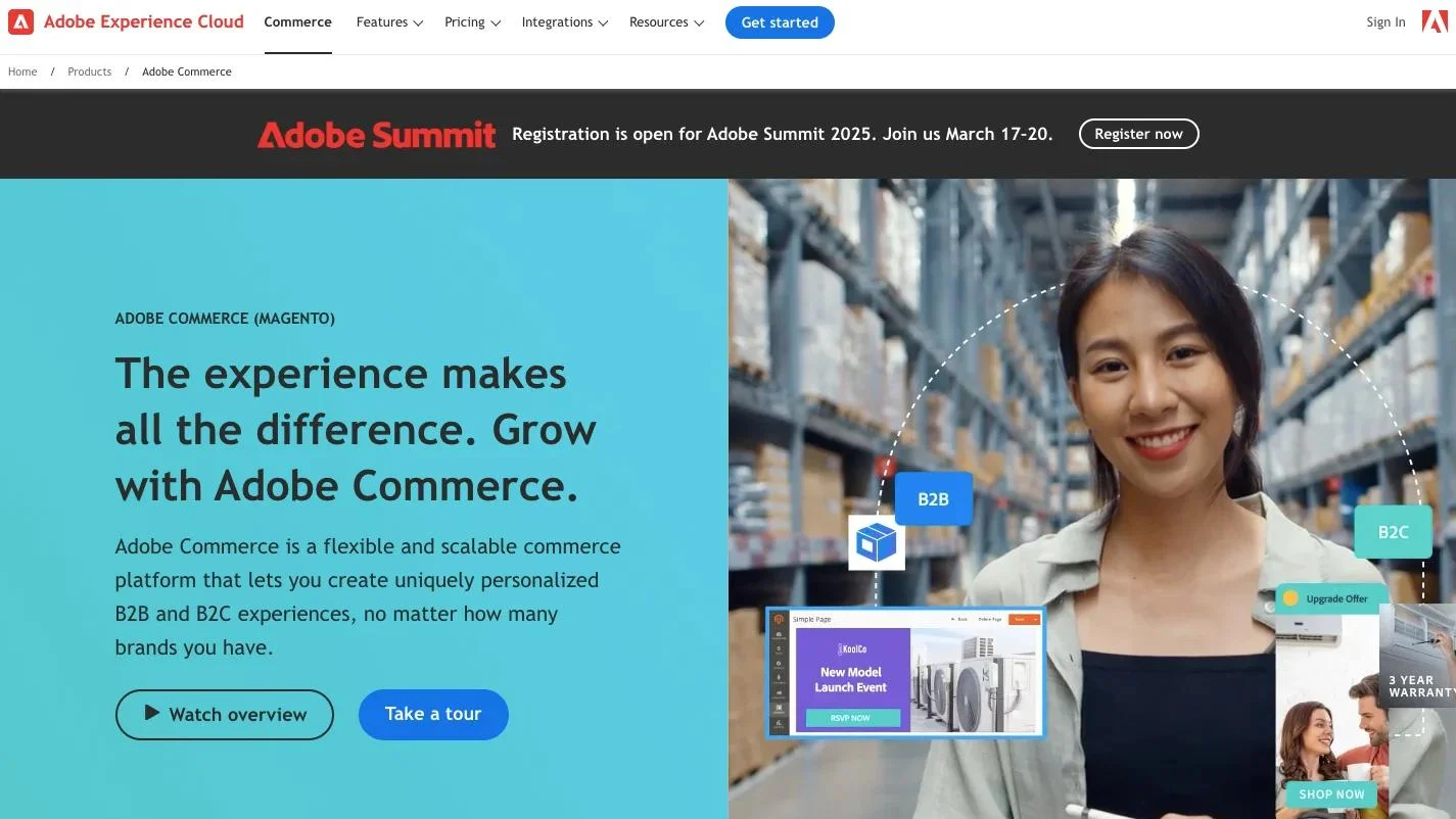 Adobe Magento_product page
