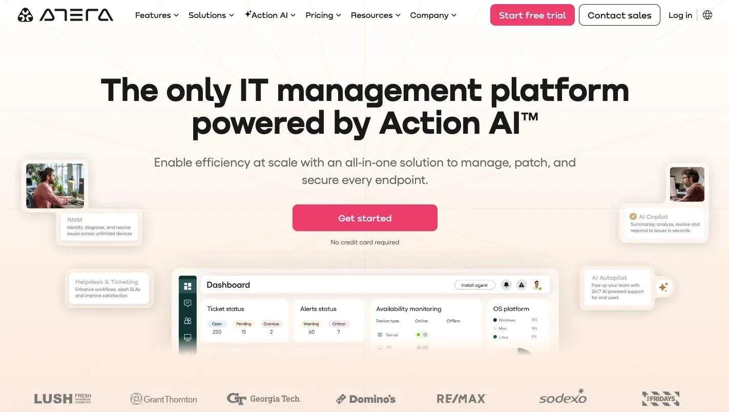 Atera - Best for Managed Service Providers