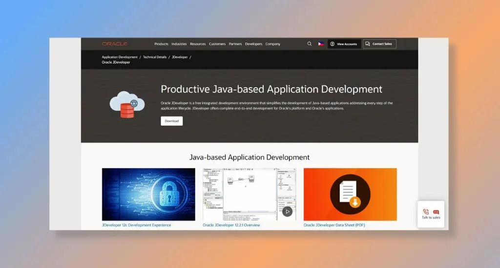 Oracle JDeveloper - Best for Full Lifecycle Java EE Development