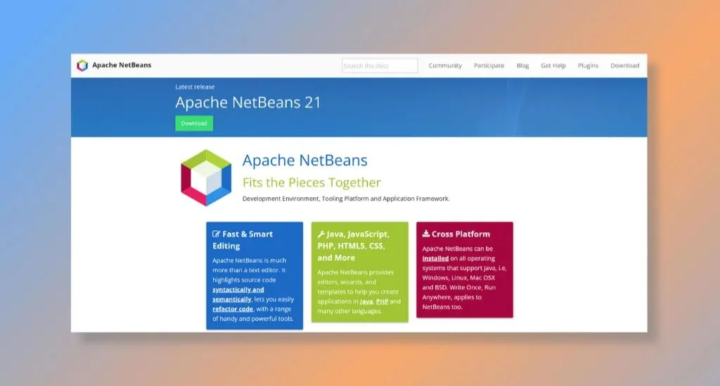 Apache NetBeans - Best for Cross-Platform Java Development