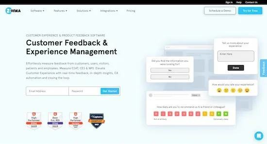 zonka feedback home page