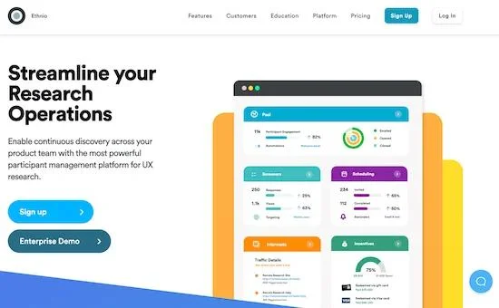 Ethnio.io - Best for participant management