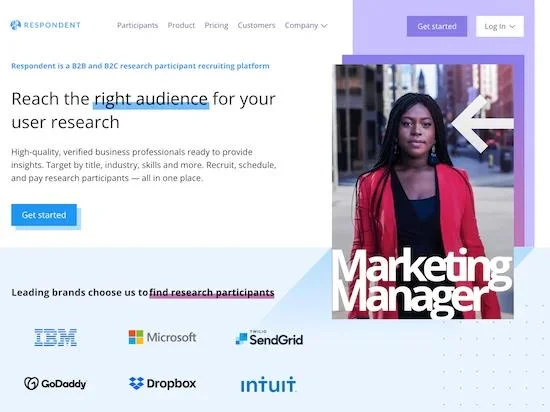Respondent.io - Best for finding research participants