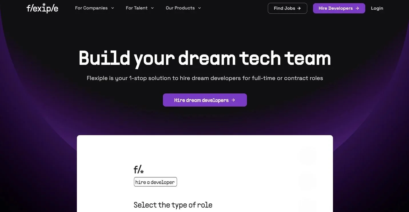 Flexiple_homepage