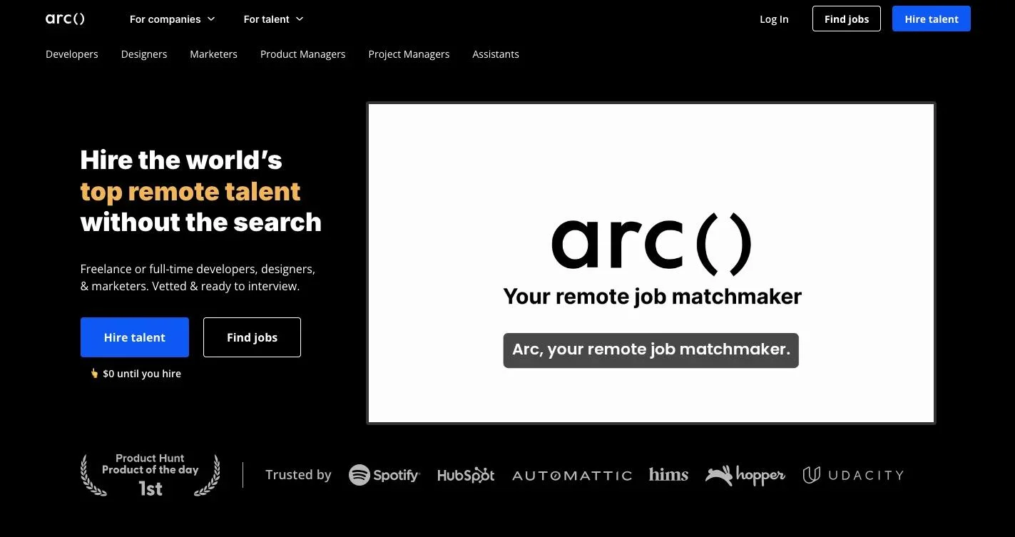 Arc_homepage