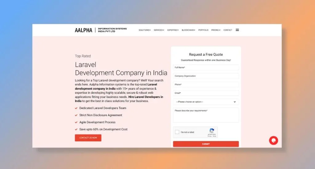 Aalpha Information Systems - Custom Laravel Solutions