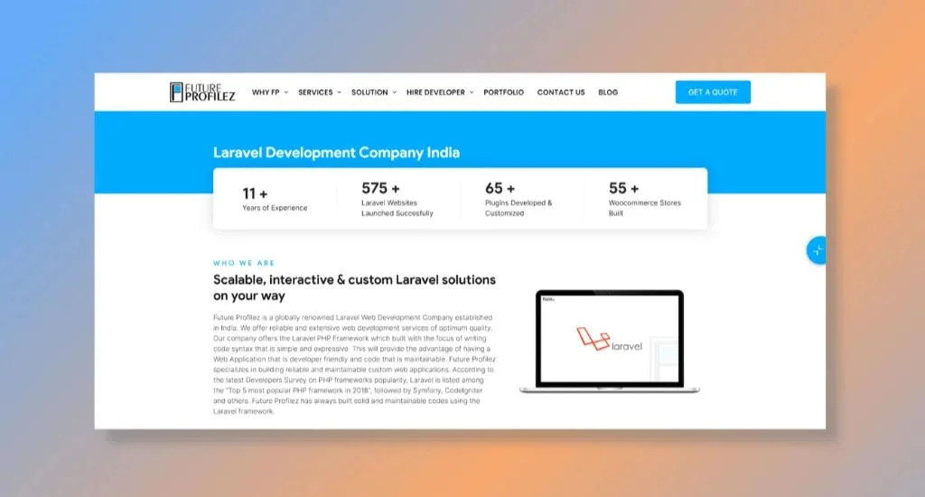 Future Profilez - Crafts Tailor-Made CMS