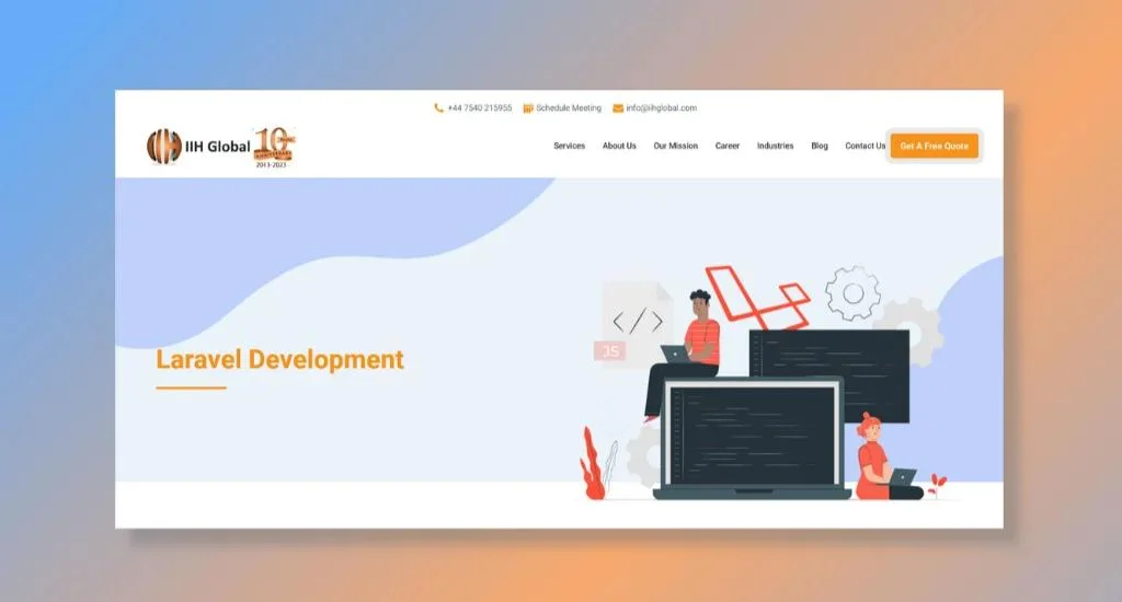 IIH Global - Laravel Enterprise Application Development