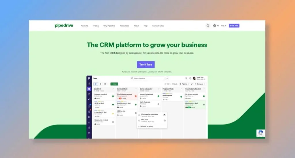 Pipedrive - For Streamlined Sales Processes