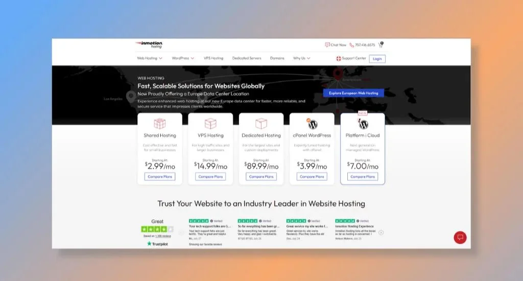 InMotion Hosting - Best Pick for Customer-Centric Cloud Hosting