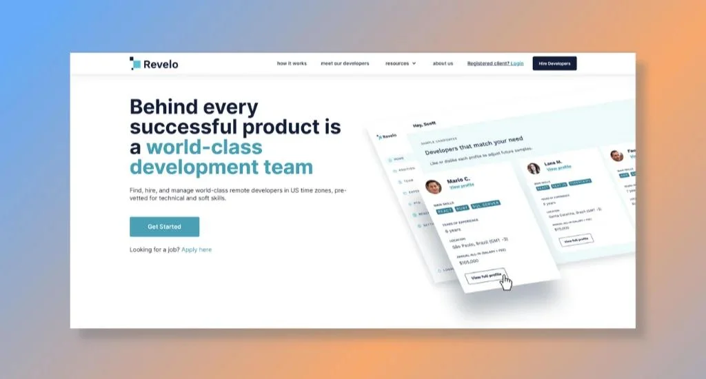 Revelo - Connecting Businesses with Software Development Experts