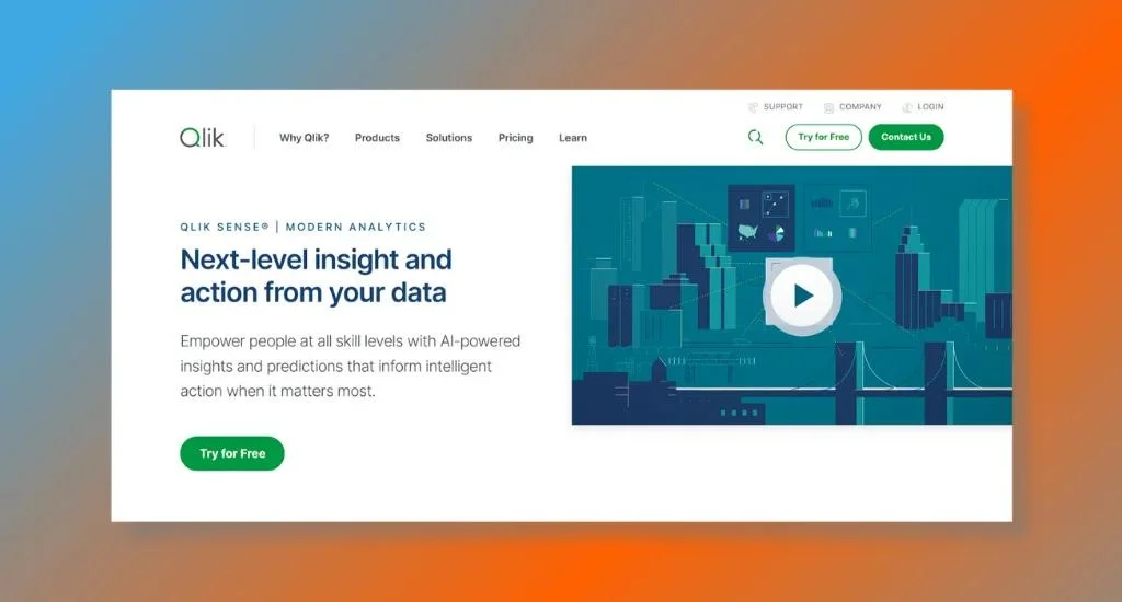 Qlik Sense - Best for Interactive Data Insights