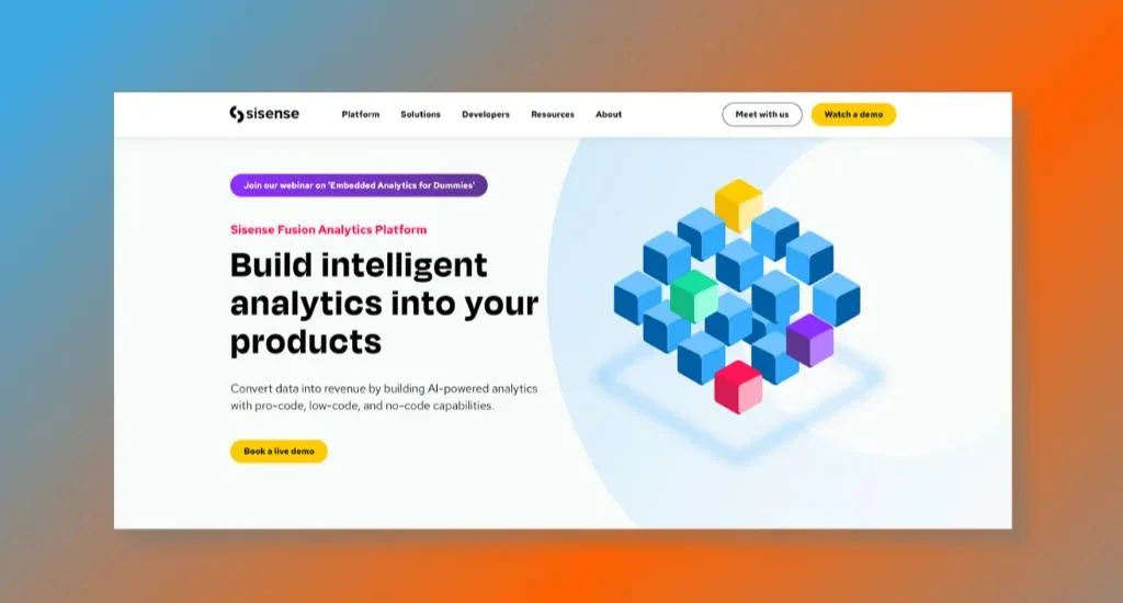 Sisense - Best for Customizable AI-driven Analytics