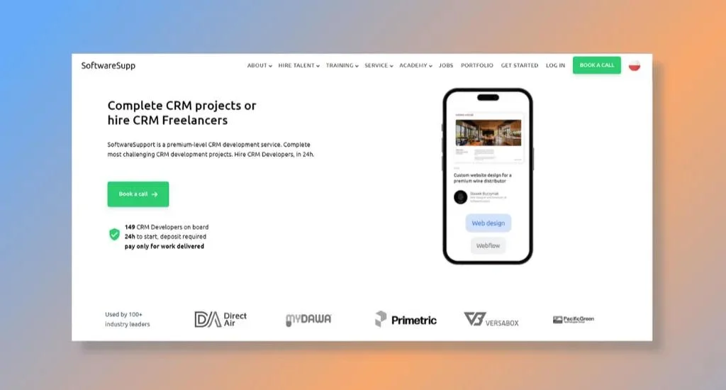 SoftwareSupp - Best for Hiring a CRM Developer in 24 Hours