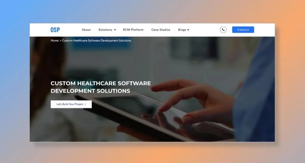 3. OSP - Customized Web and Mobile Applications