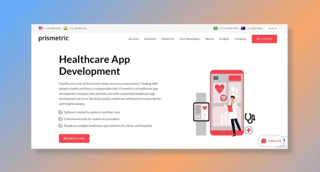 8. Prismetric - Comprehensive Range Healthcare Services