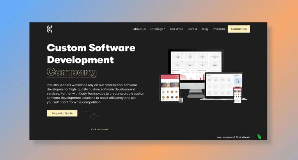 Kody Technolabs - Implement Enterprise-Grade Solutions