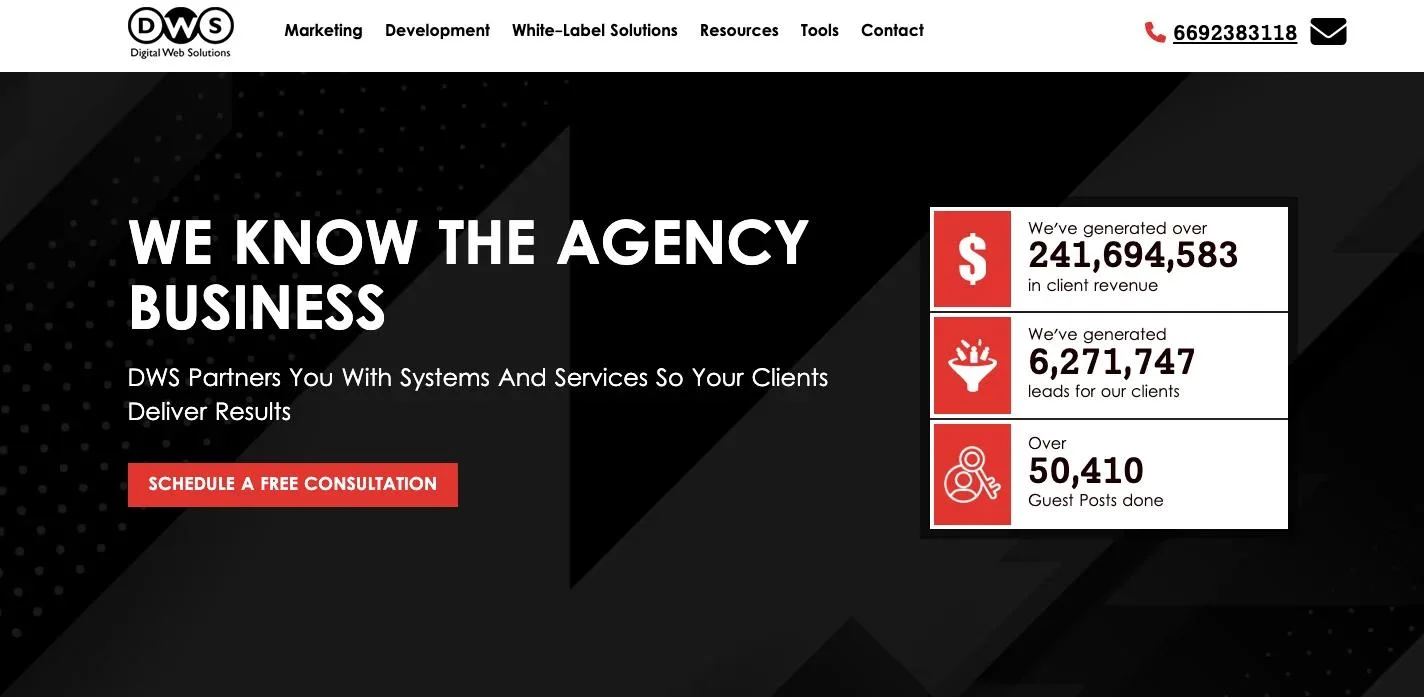 Digital Web Solutions_homepage