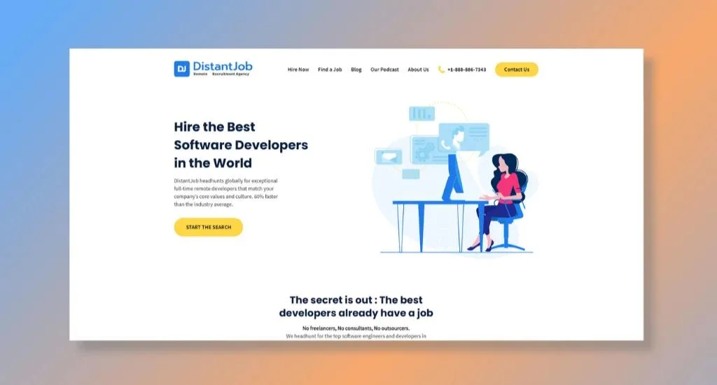 5. DistantJob - Best Pick for Global Developer Talent