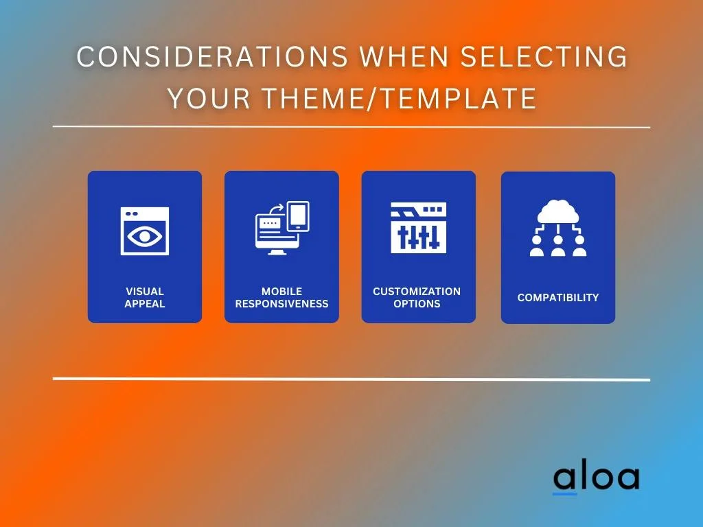 considerations when selecting your theme_template