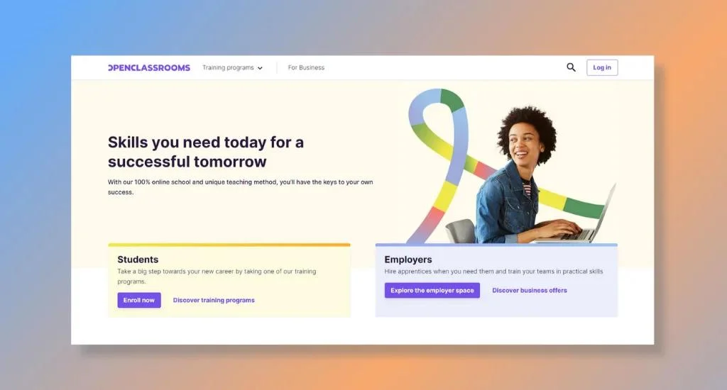 OpenClassrooms - Providing Online Education and Training Programs