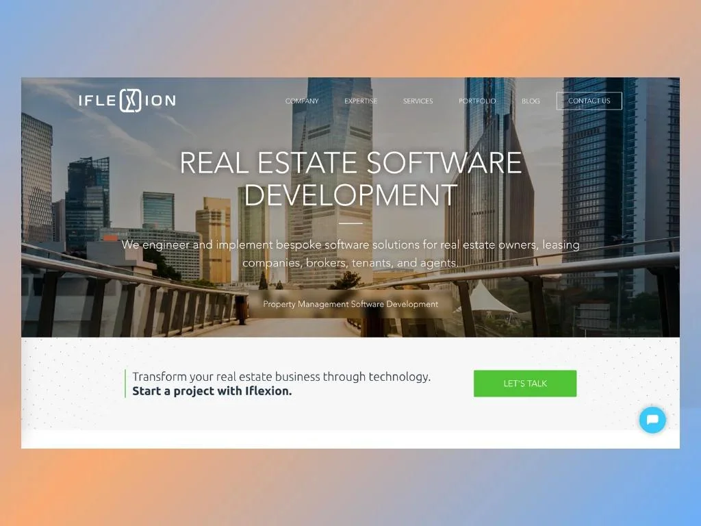 Iflexion home page