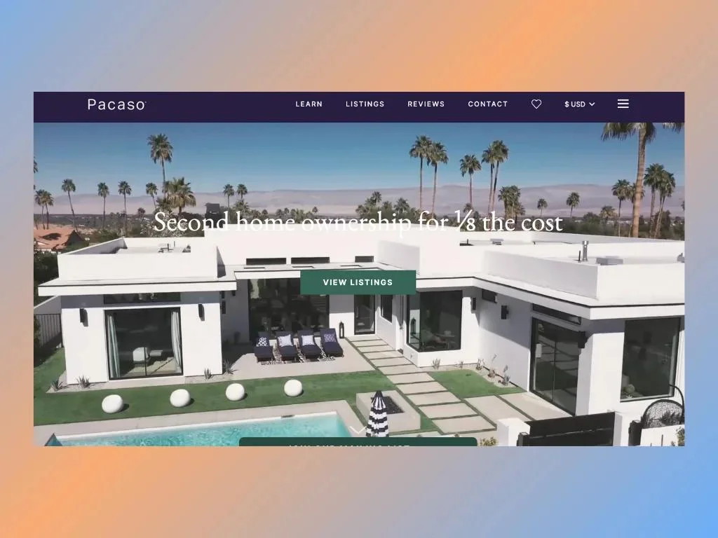 Pacaso home page