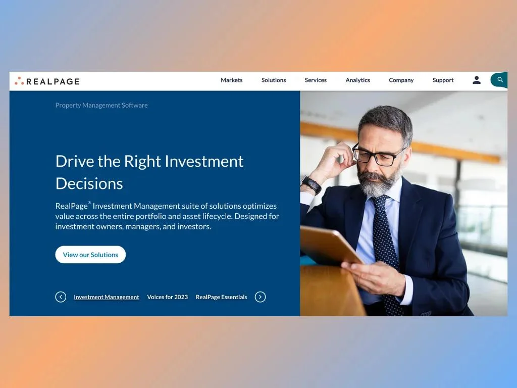 RealPage home page