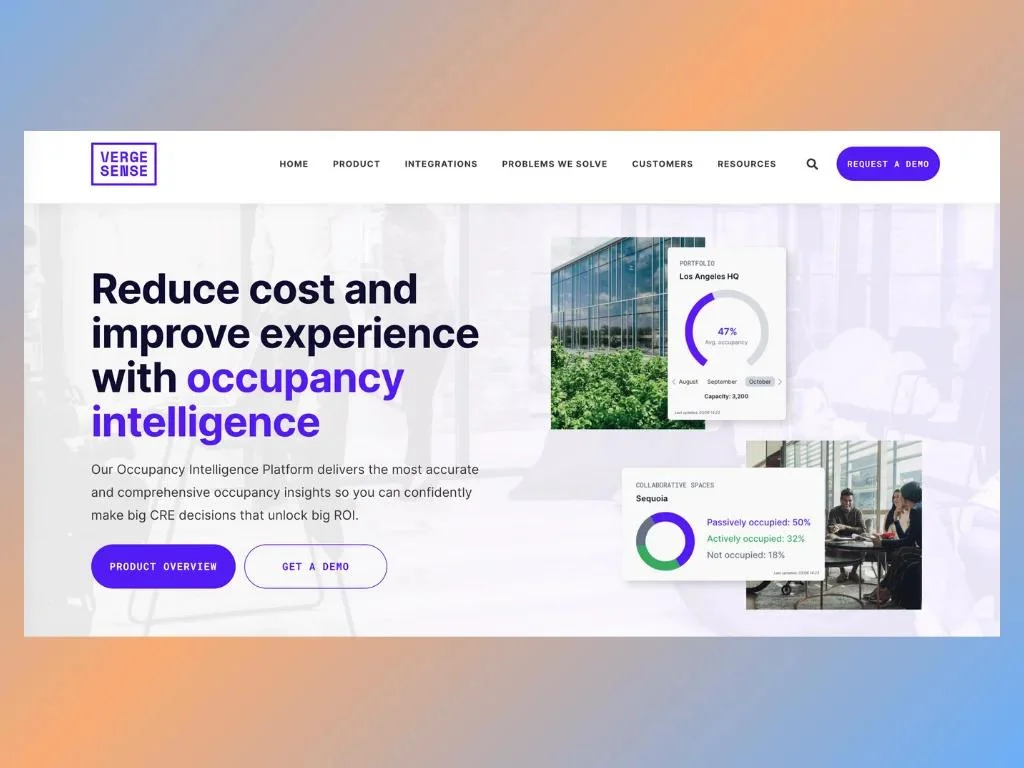 VergeSense home page