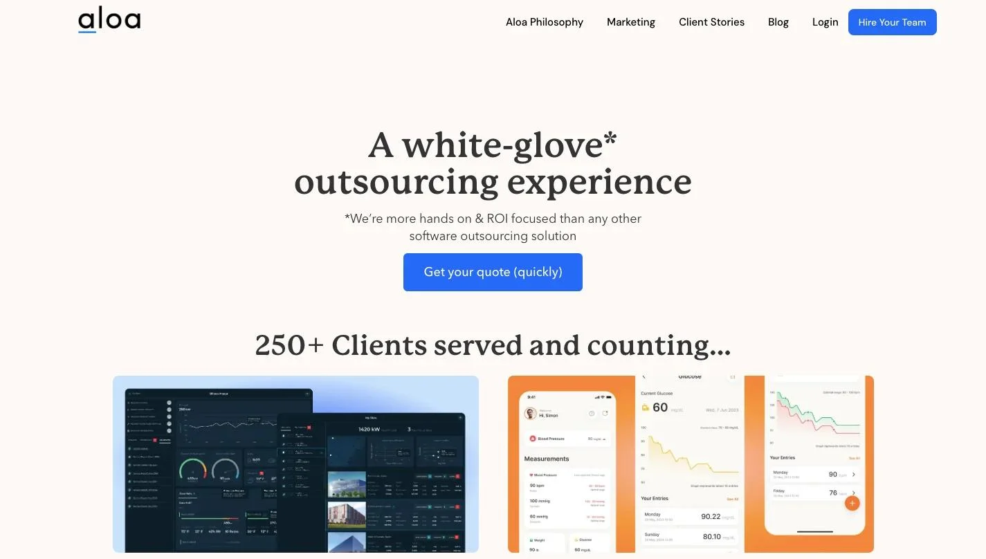 Aloa_homepage