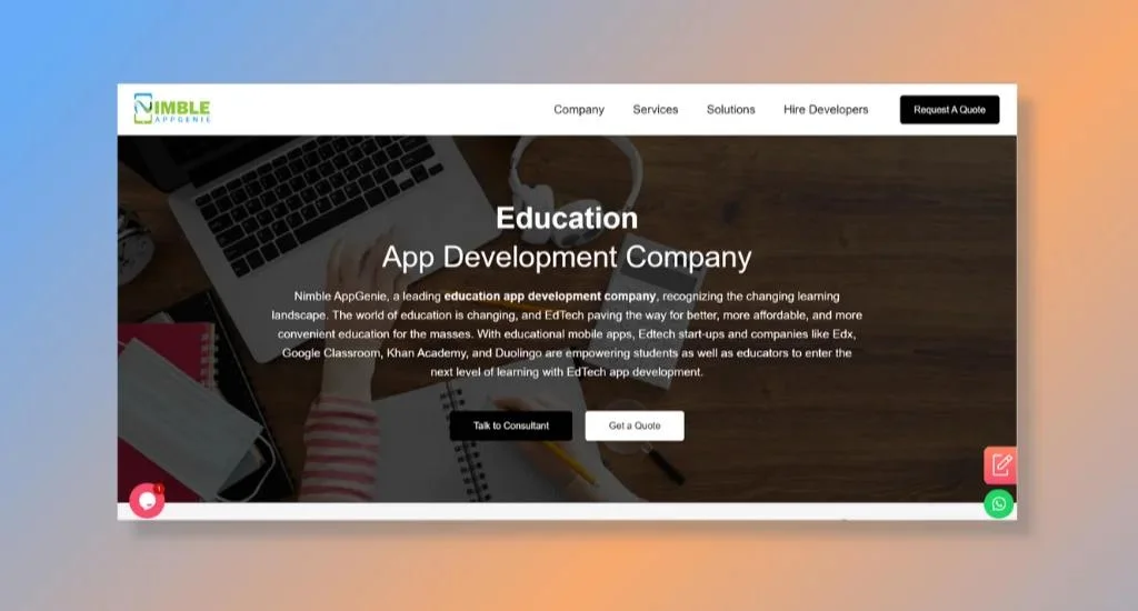 Nimble Appgenie - Complete Educational App Development Services