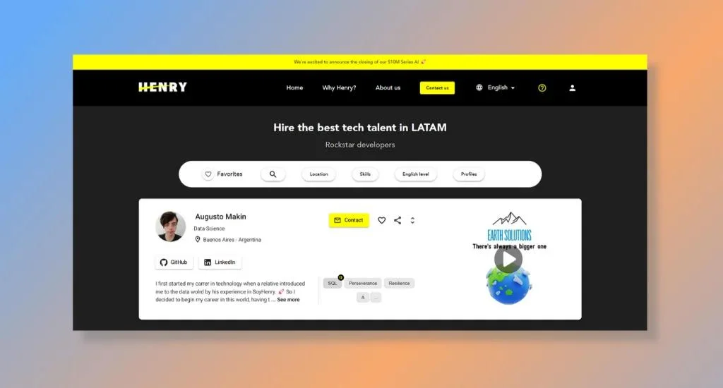 Talent Soy Henry - Remote Latin American Tech Talent Solutions
